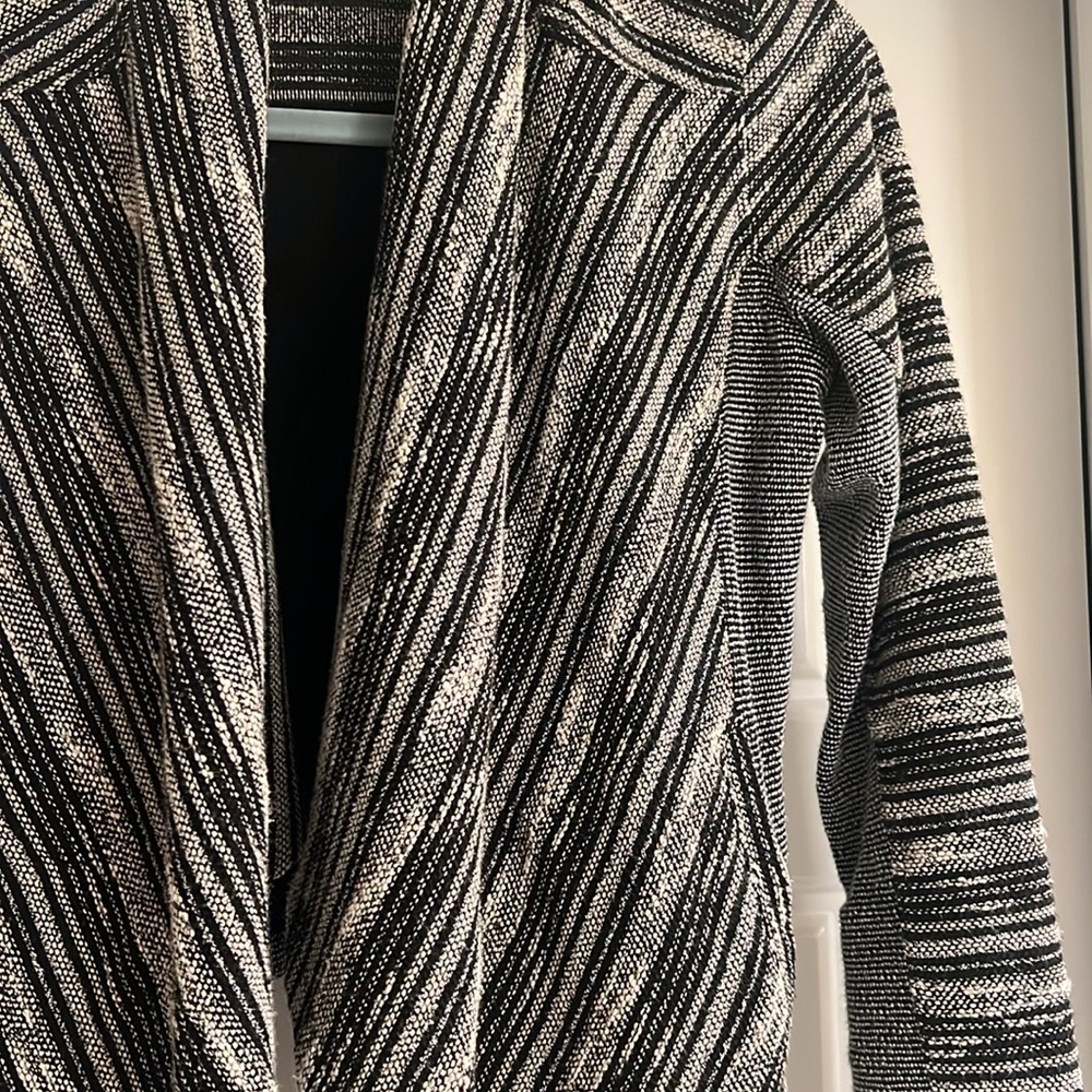 Lucky Brand Woman's Extra Small Cardigan Sweater Black Gray - Picture 4 of 10